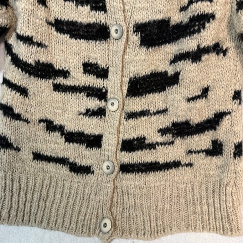 Sleeping On Snow Anthropologie Wool Cardigan Small Chunky Knit - Picture 4 of 10